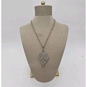 Chisel Stainless Steel Polished Pendant on a 18 Inch Lariat Chain Necklace